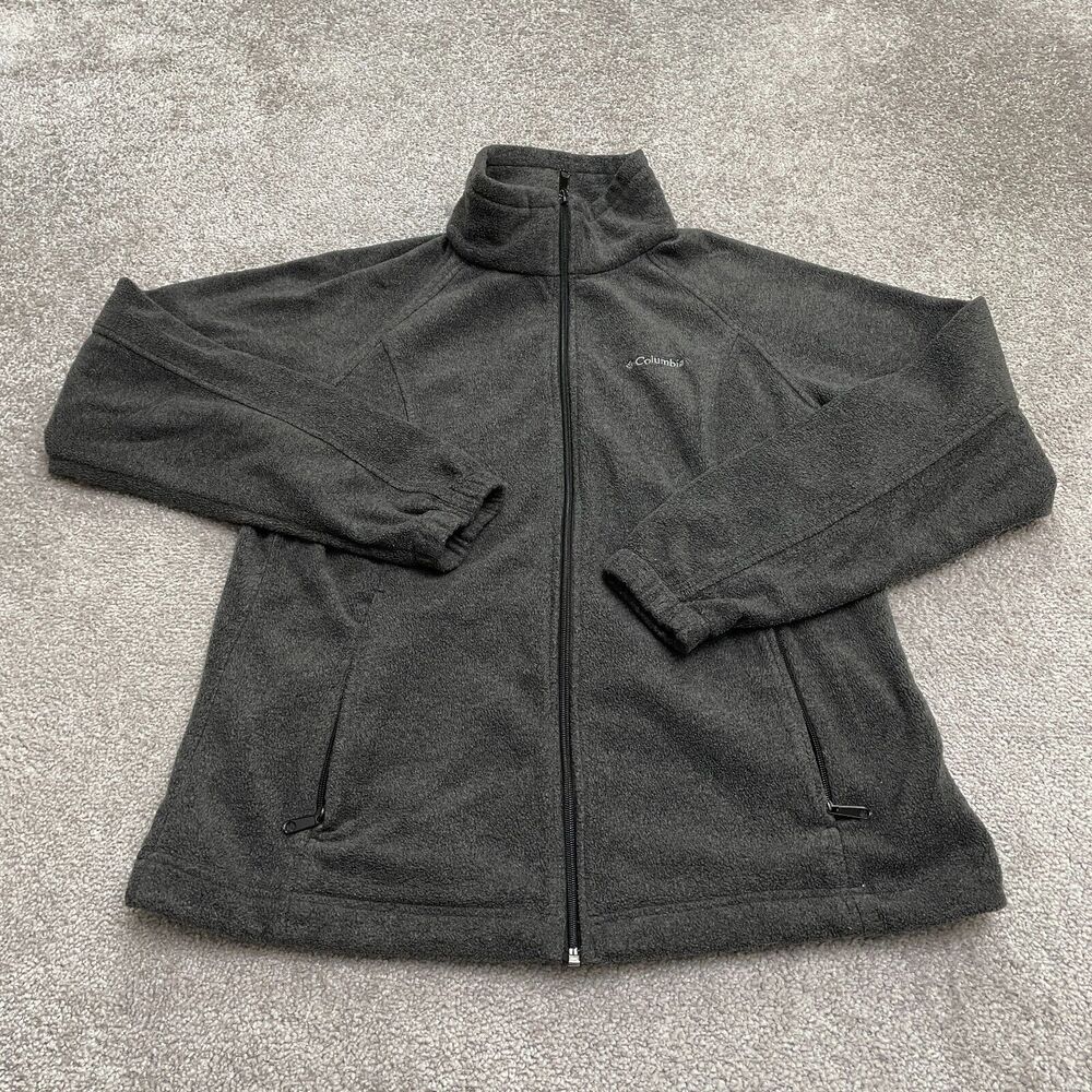 Columbia Women's Dark Gray Full-Zip Fleece Utility Jacket
